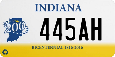 IN license plate 445AH