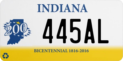IN license plate 445AL