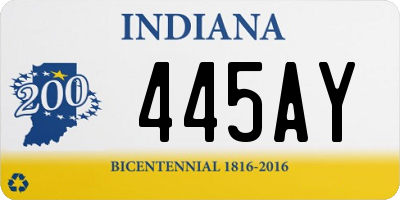 IN license plate 445AY