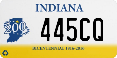 IN license plate 445CQ