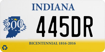 IN license plate 445DR