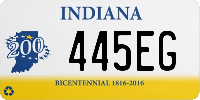 IN license plate 445EG