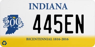 IN license plate 445EN