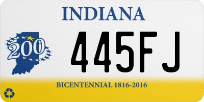 IN license plate 445FJ