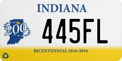 IN license plate 445FL