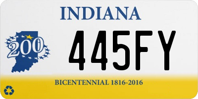 IN license plate 445FY