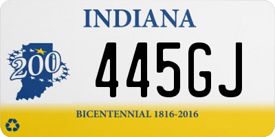 IN license plate 445GJ