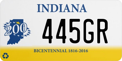 IN license plate 445GR