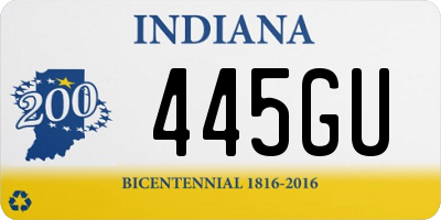 IN license plate 445GU