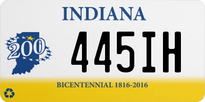 IN license plate 445IH