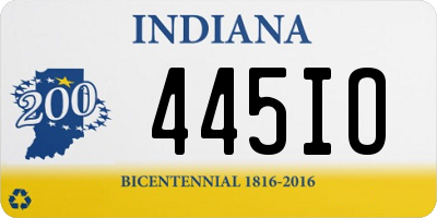 IN license plate 445IO