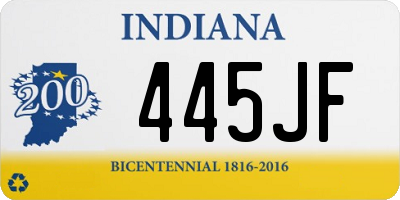 IN license plate 445JF