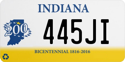 IN license plate 445JI