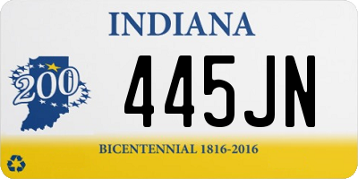 IN license plate 445JN