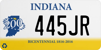 IN license plate 445JR