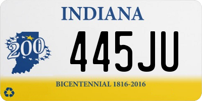 IN license plate 445JU