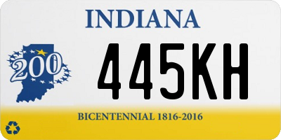 IN license plate 445KH