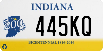 IN license plate 445KQ