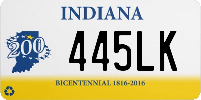 IN license plate 445LK