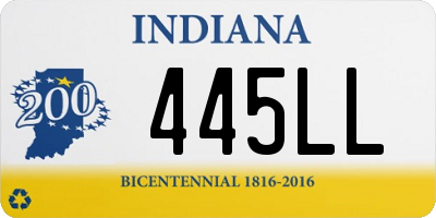 IN license plate 445LL