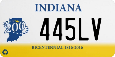 IN license plate 445LV