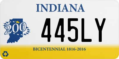 IN license plate 445LY