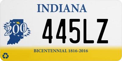IN license plate 445LZ