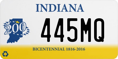 IN license plate 445MQ