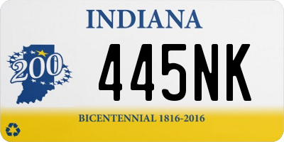 IN license plate 445NK