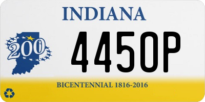 IN license plate 445OP