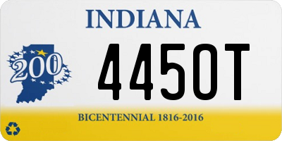 IN license plate 445OT