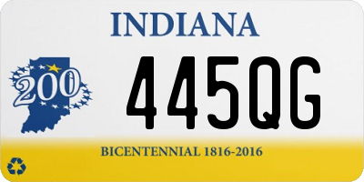 IN license plate 445QG