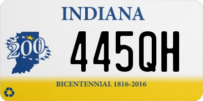 IN license plate 445QH