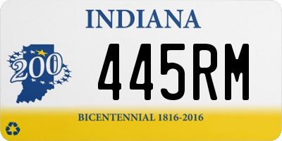 IN license plate 445RM