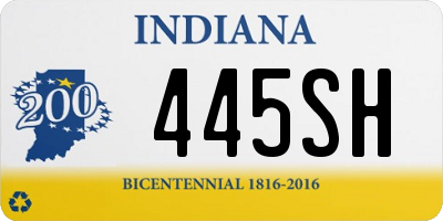 IN license plate 445SH