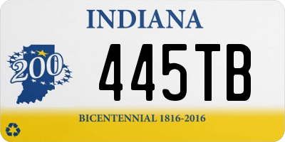 IN license plate 445TB