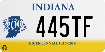 IN license plate 445TF