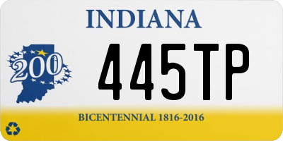 IN license plate 445TP