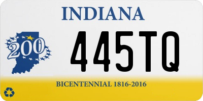 IN license plate 445TQ