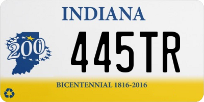 IN license plate 445TR