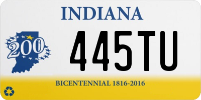 IN license plate 445TU
