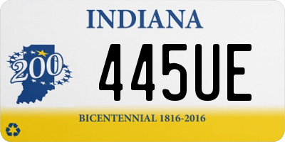 IN license plate 445UE
