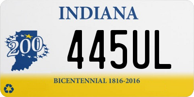 IN license plate 445UL