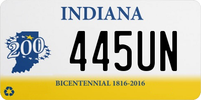 IN license plate 445UN