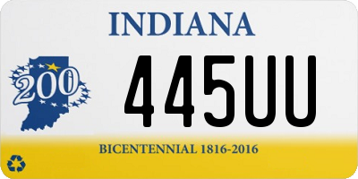 IN license plate 445UU