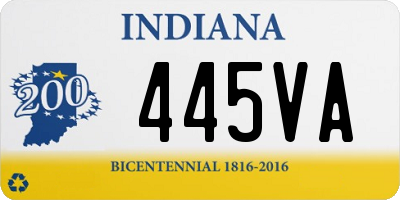 IN license plate 445VA