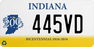IN license plate 445VD
