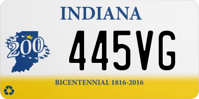 IN license plate 445VG