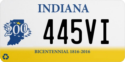 IN license plate 445VI