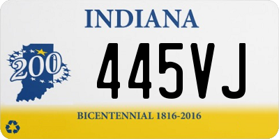 IN license plate 445VJ